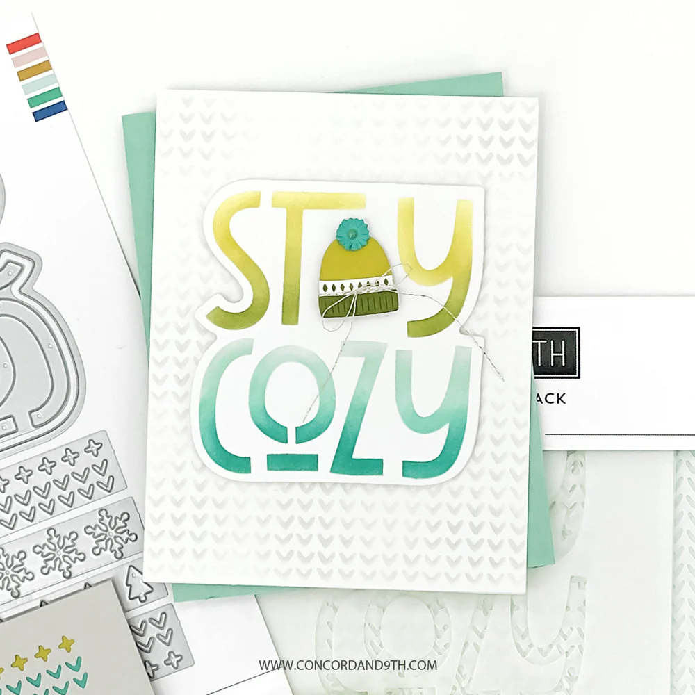 Concord & 9th - Stay Cozy Stencil & Die Bundle