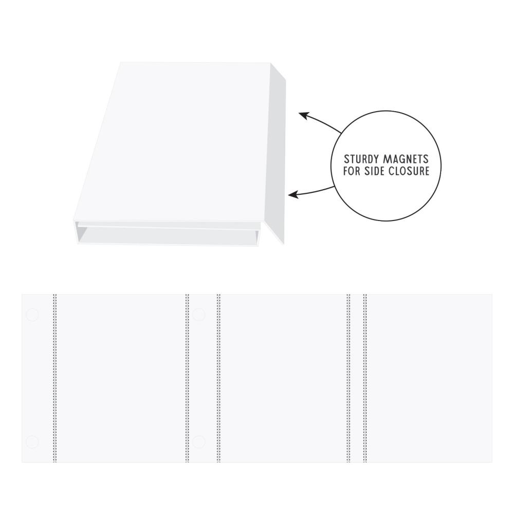 49 and Market - Create-An-Album - Triple Flip Album Base: White