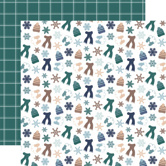 Echo Park - Snow Day - Cardstock: Bundle Up