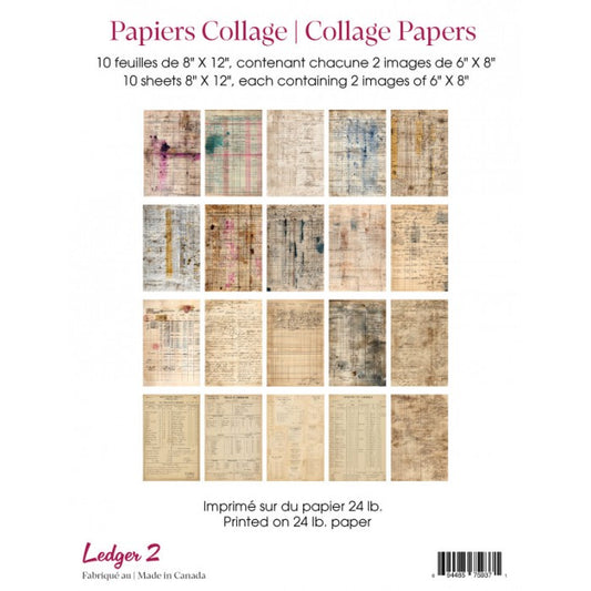 RonRon Designs - Collage Papers - Ledger 2