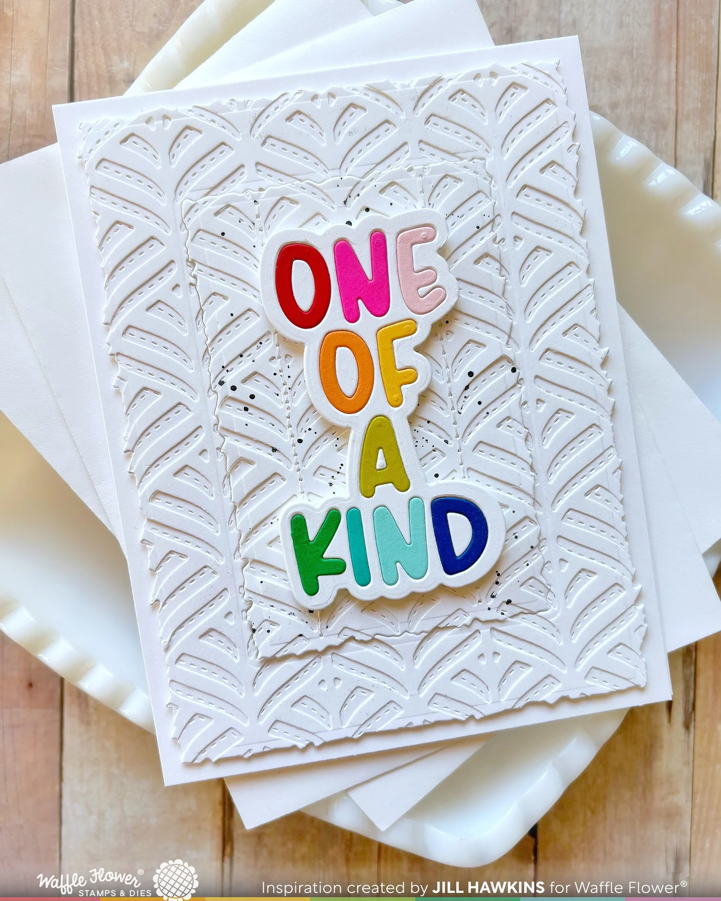 Waffle Flower - Happy Leaves Panel Die