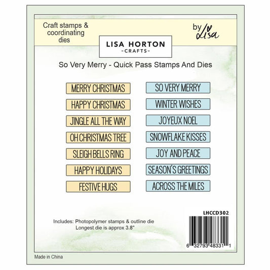 Lisa Horton - So Very Merry - Quick Pass Stamp & Die Bundle