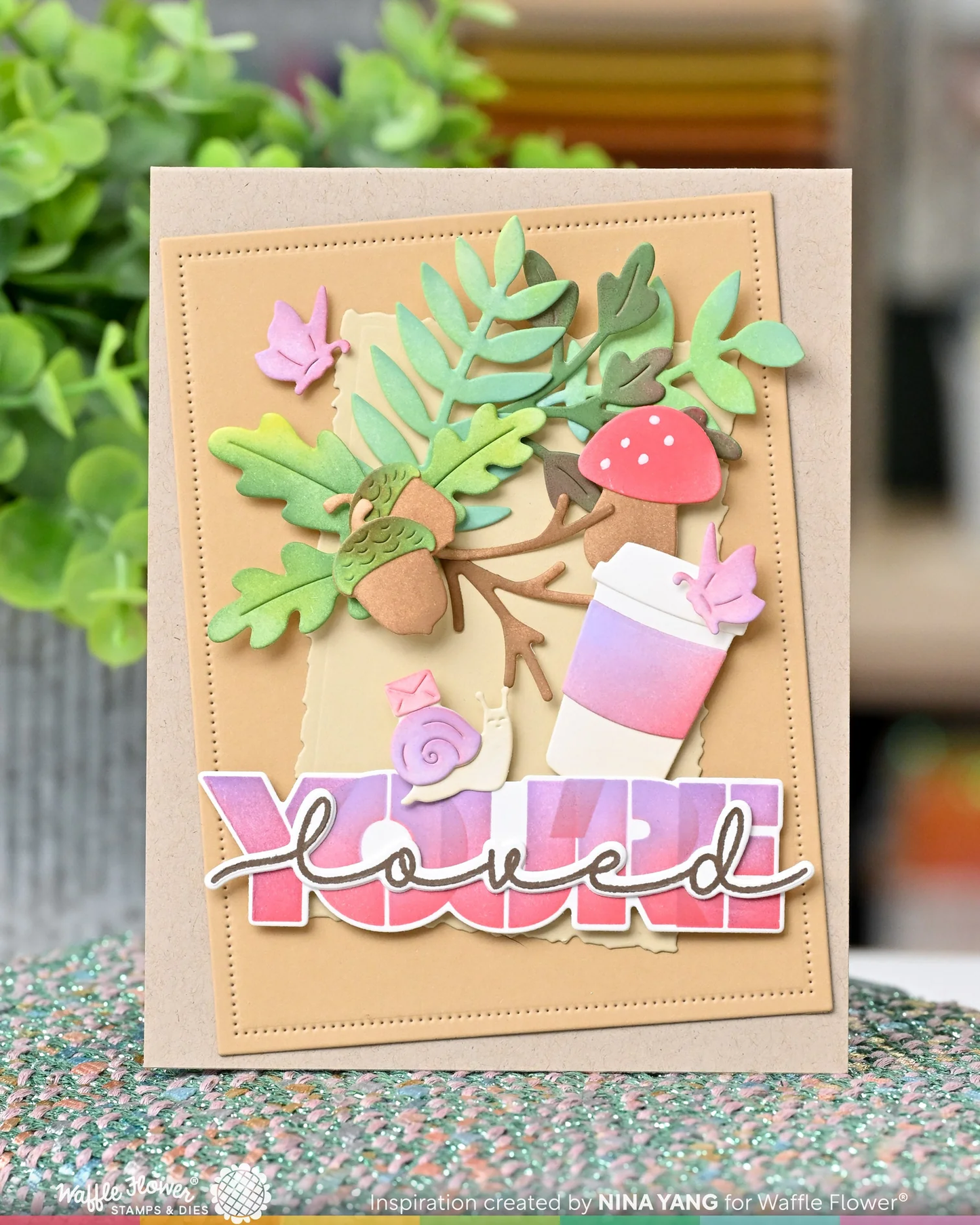 Waffle Flower - Overlapping You're Additions Stamp & Die Bundle