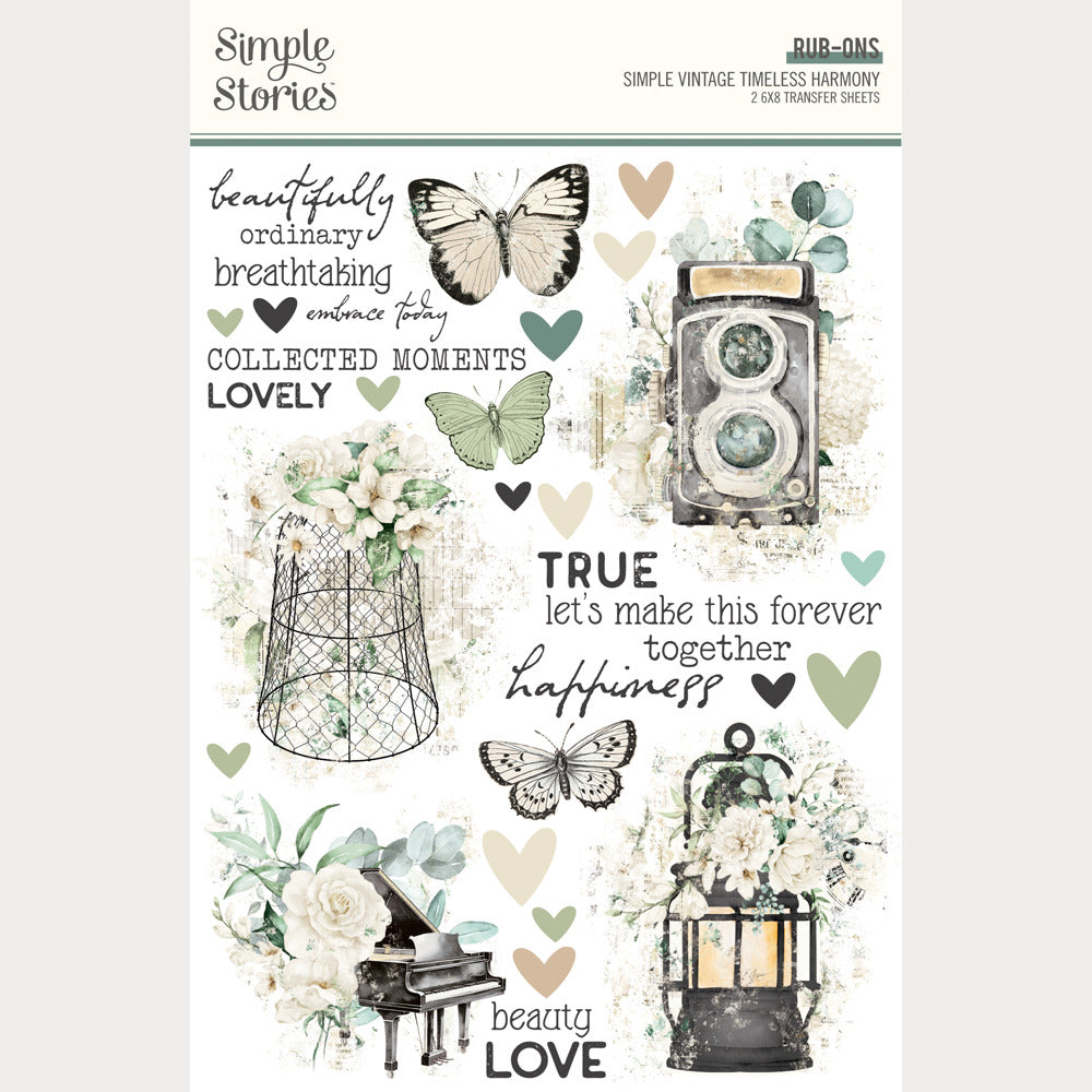 Simple Stories - Simple Vintage Timeless Harmony - Rub-ons
