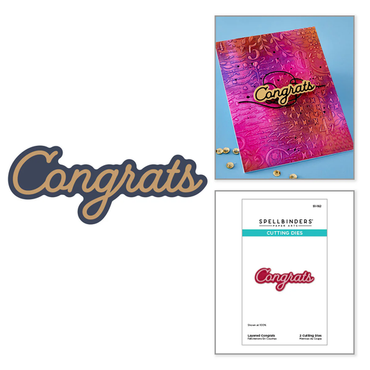 Spellbinders - Congrats Die Set