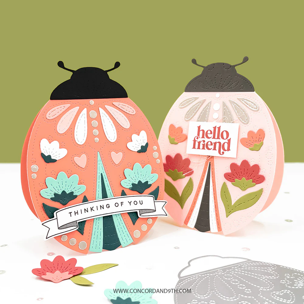 Concord & 9th - Lovely Ladybug Stamp & Die Bundle