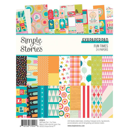 Simple Stories - Fun Times - 6x8 Paper Pad