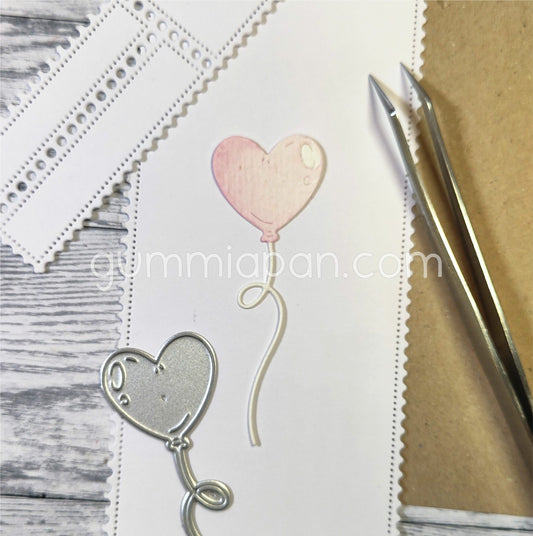 Gummiapan - Heart Shaped Balloon Die