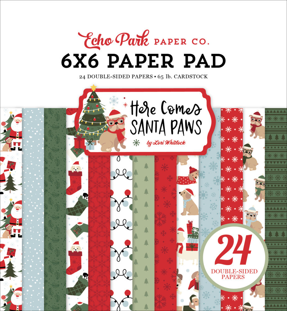 Echo Park - Here Comes Santa Paws - 6x6 Paper Pad