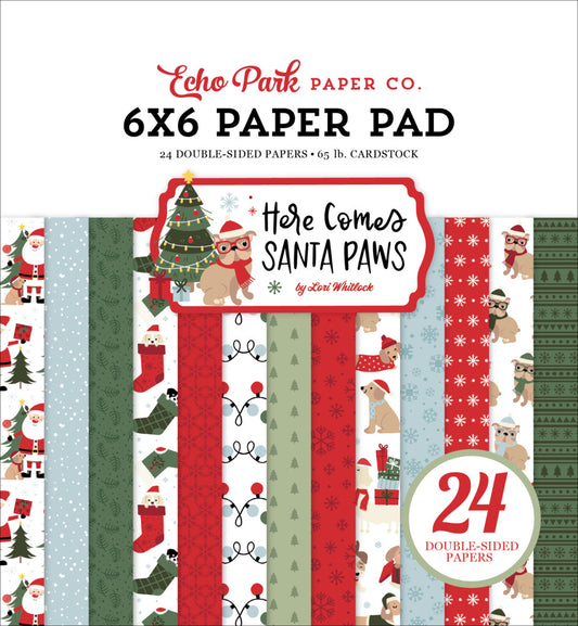 Echo Park - Here Comes Santa Paws - 6x6 Paper Pad