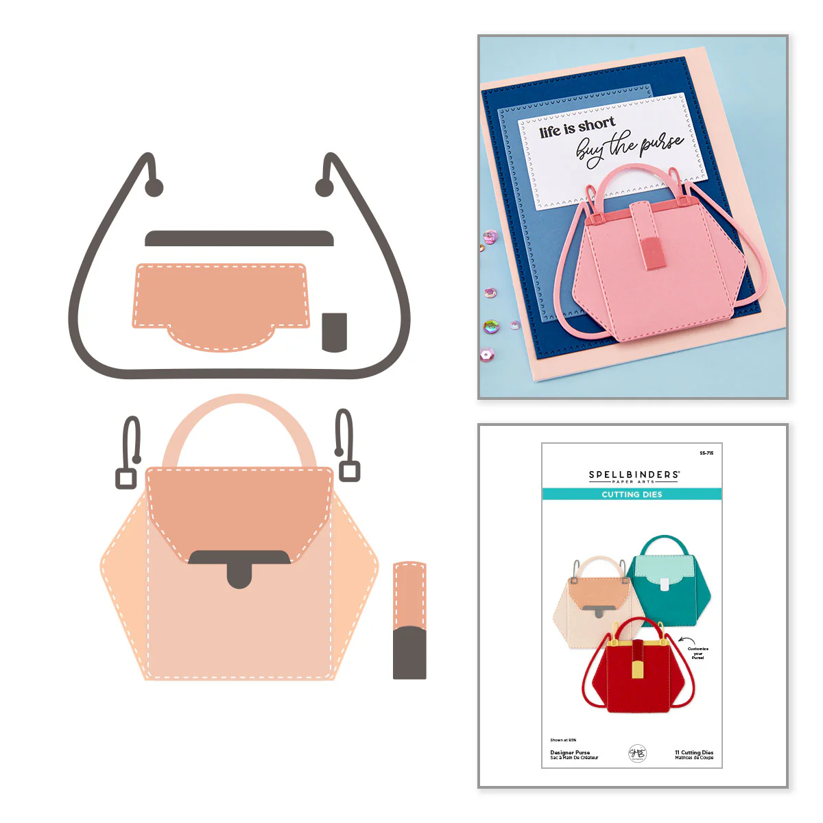 Spellbinders - Designer Purse Die Set