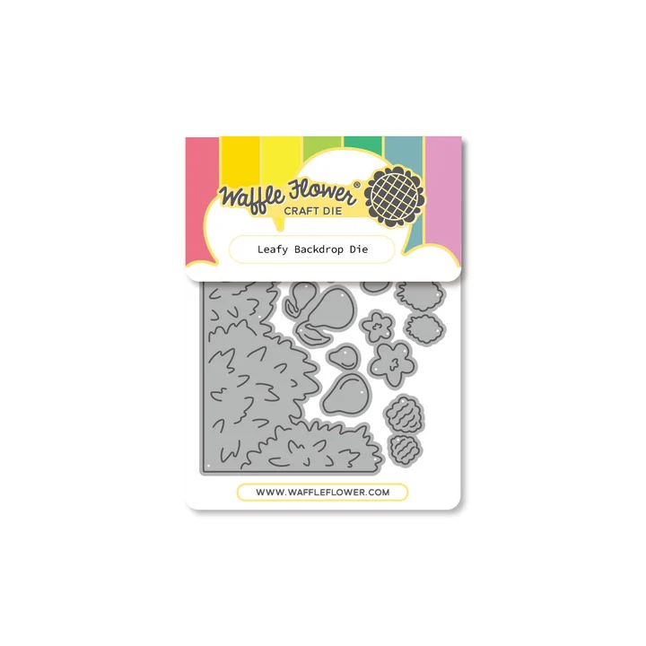 Waffle Flower - Leafy Backdrop Die Set