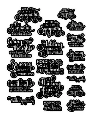 Simply Stated - Ephemera Pack - Thinking of You Reverse Sentiments