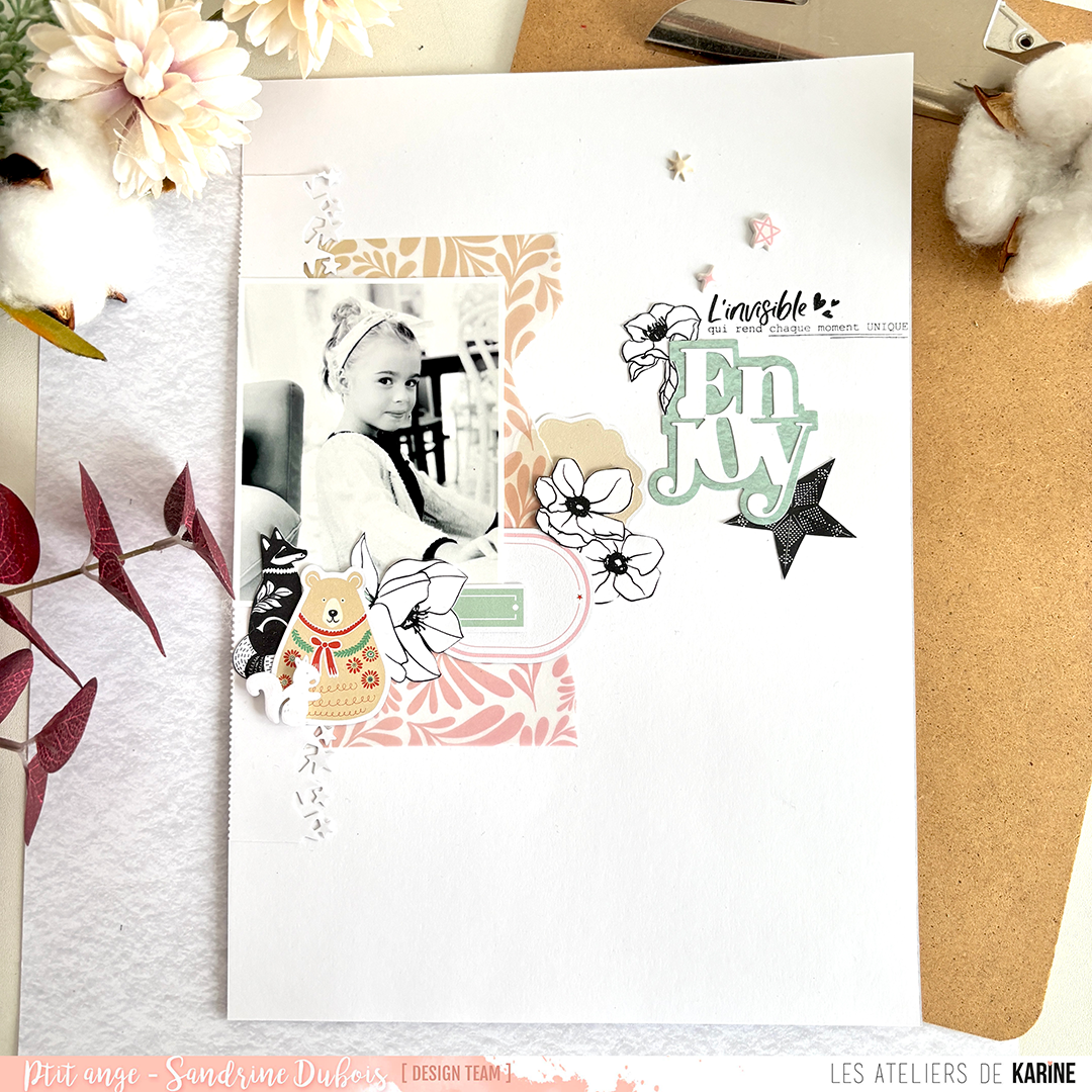 Les Ateliers de Karine - Carnet Enchante - Bordures Etoiles Die Set