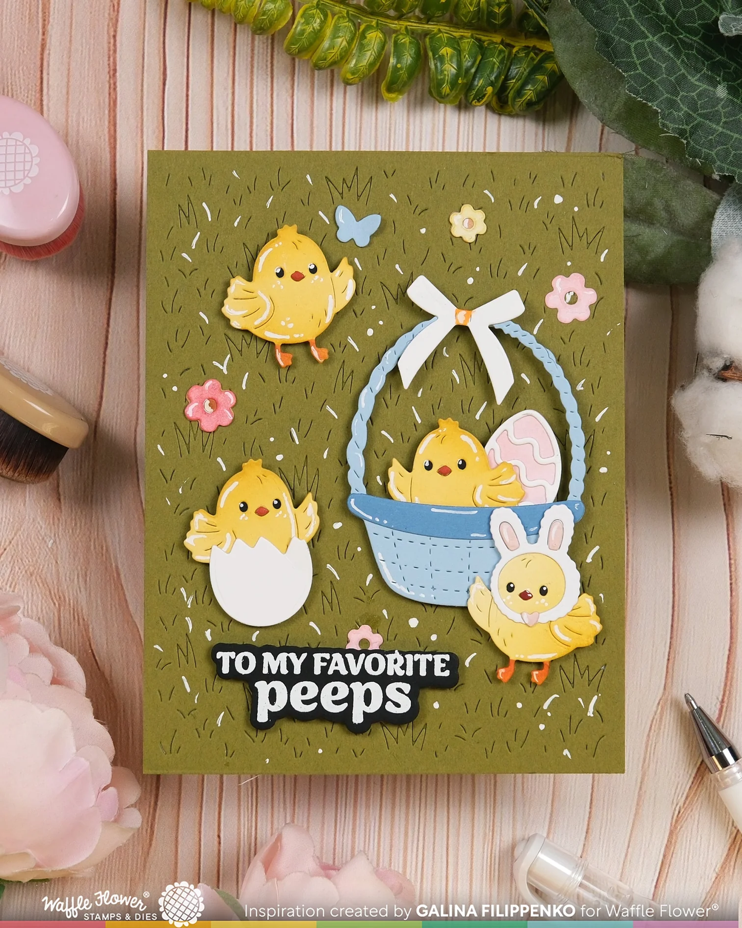 Waffle Flower - Grass Texture Die