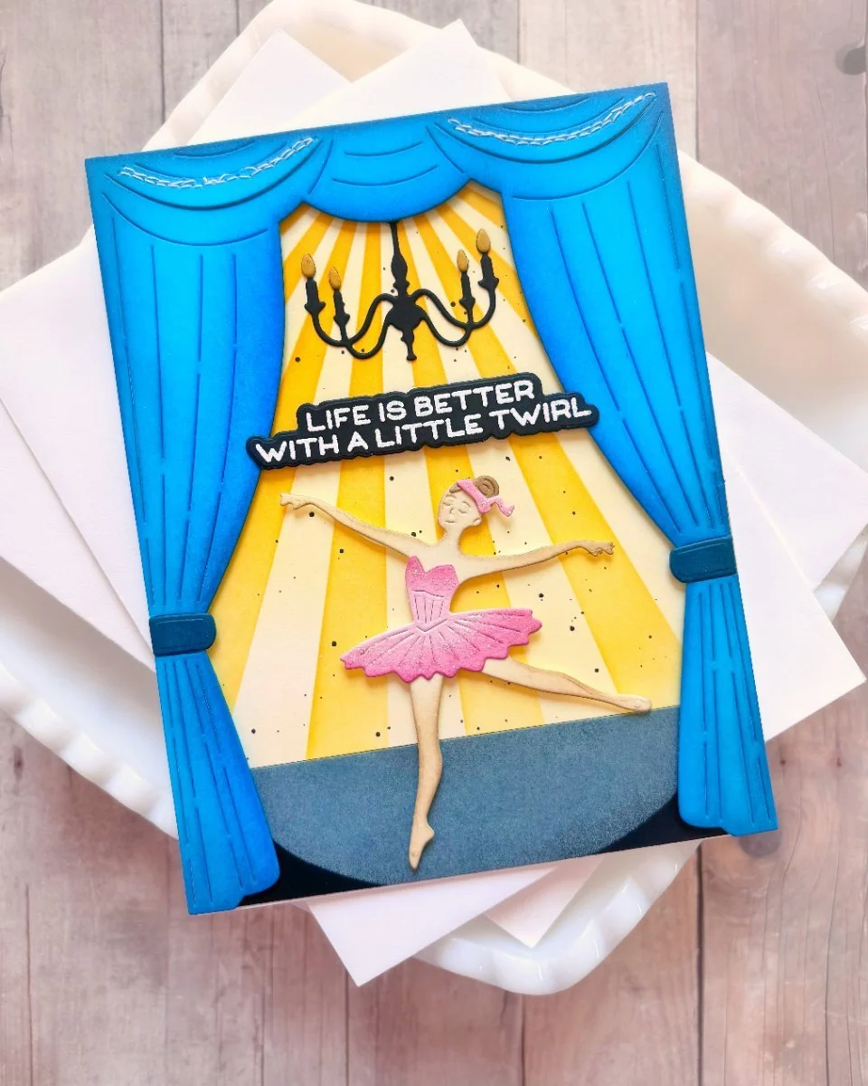 Waffle Flower - Ballerina Sentiments Stamp & Die Bundle