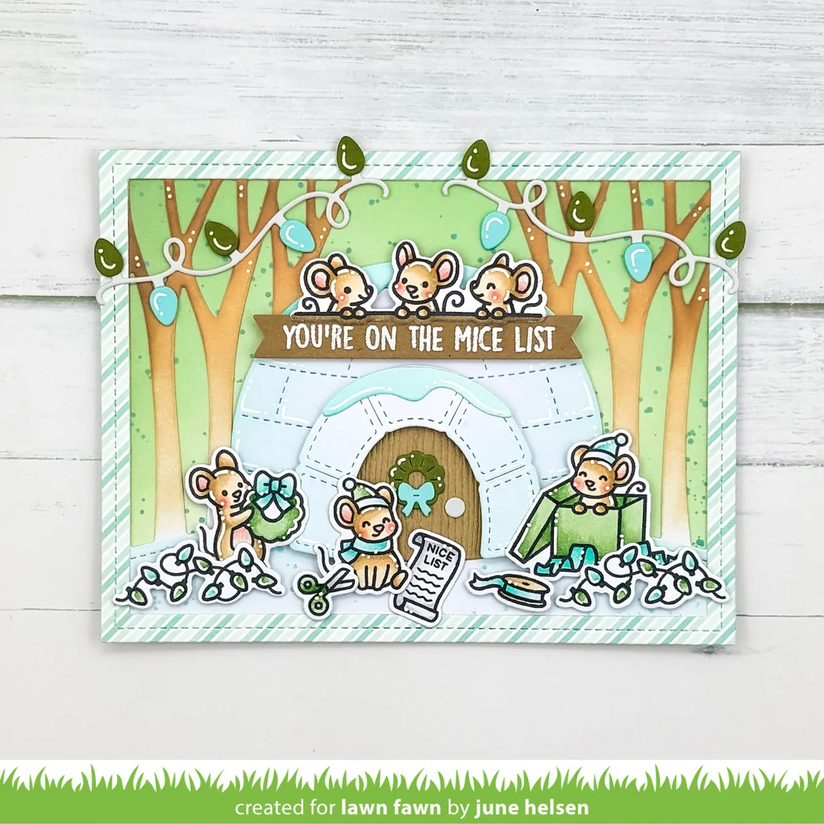 Lawn Fawn - A Mice Christmas Stamp & Die Bundle