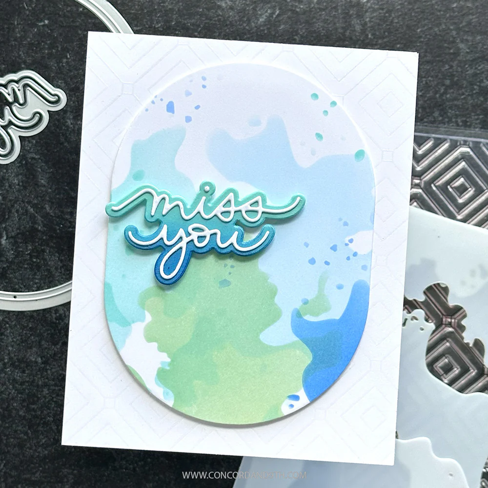 Concord & 9th - Small Script Greetings Die Set by Kristina Werner