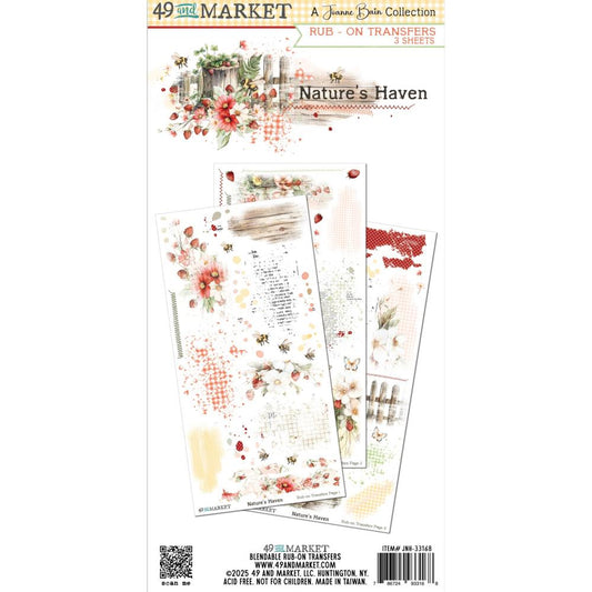 49 and Market - Nature's Haven - Rub-On Transfer Set