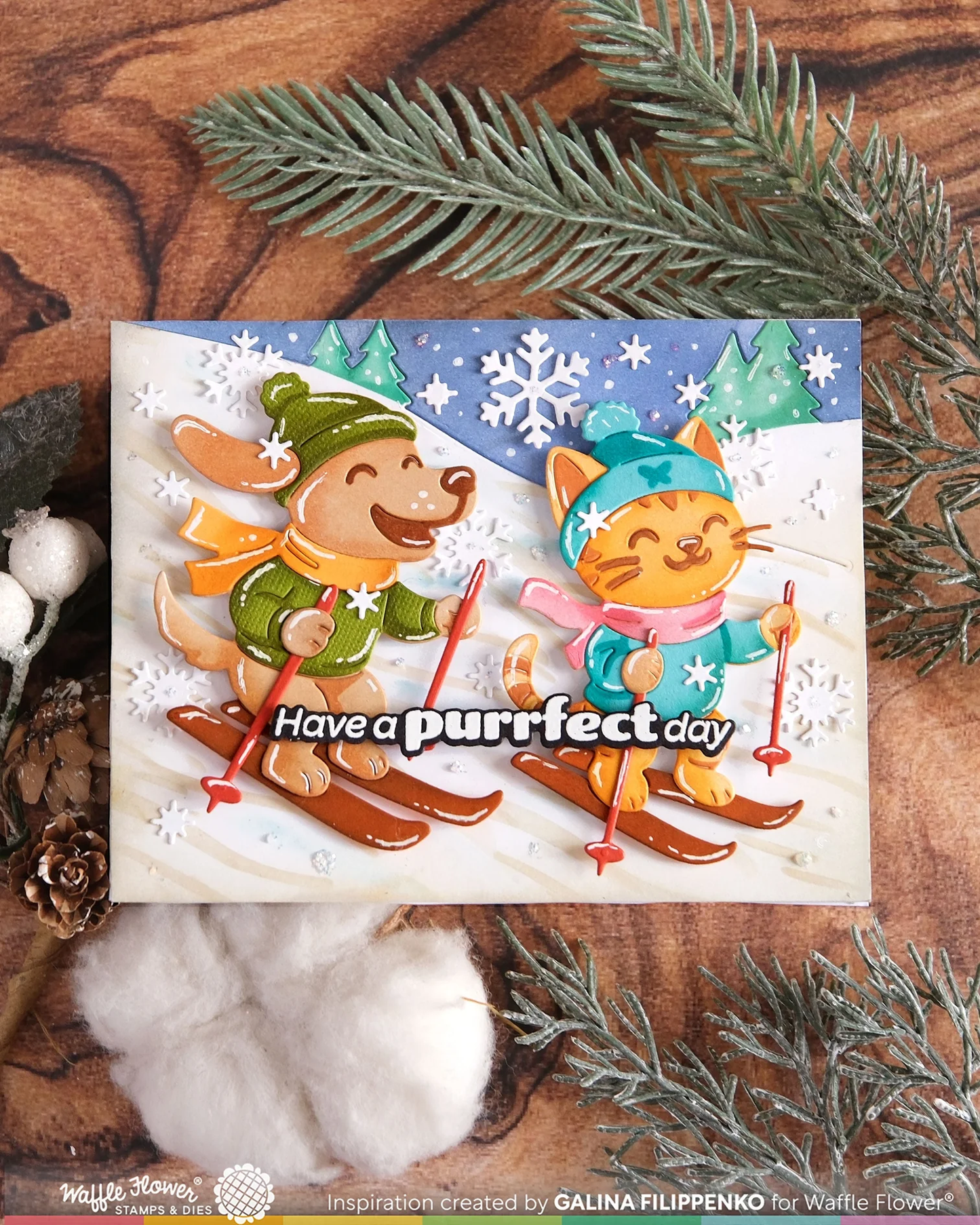 Waffle Flower - Cool Pup Duo Die-n-stencil Bundle