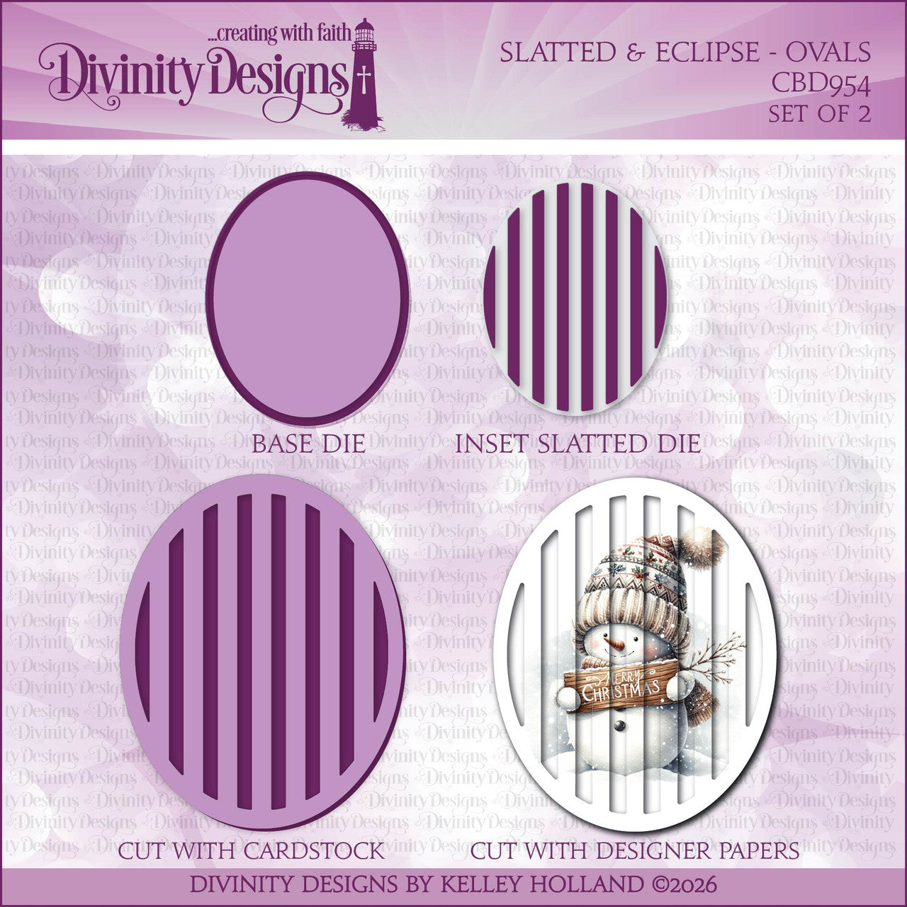 Divinity Designs - Slated & Eclipse - Ovals Die Set