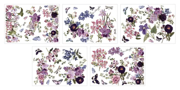 LDRS - AquaInk Transfer Sheets - Royal Bouquets