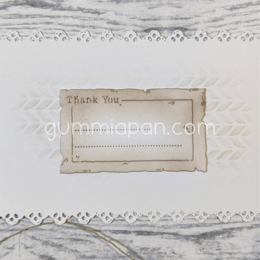 Gummiapan - Thank You Journaling Die