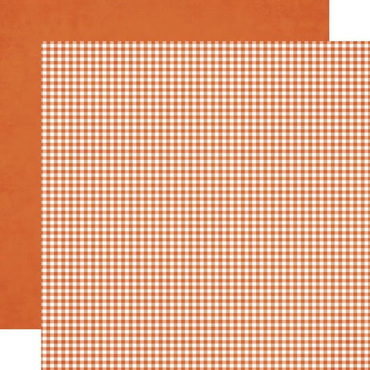 Simple Stories - Simple Vintage Autumn Breeze - Basic Cardstock - Harvest Gingham