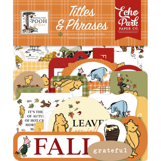 Echo Park - Winnie the Pooh Autumn - Titles & Phrases