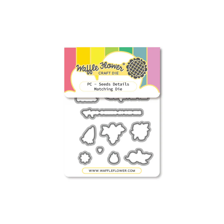 Waffle Flower - Postage Collage - Seed Details Stamp & Die Bundle
