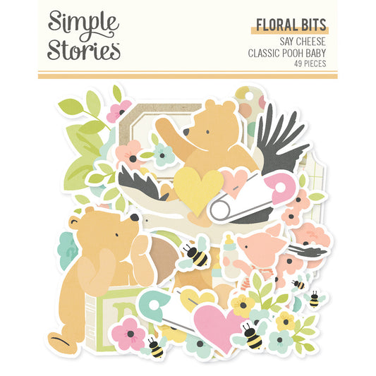 Simple Stories - Say Cheese Classic Pooh Baby - Floral Bits & Pieces