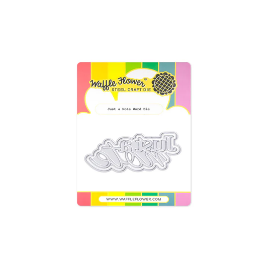 Waffle Flower - Just a Note Word Die Set