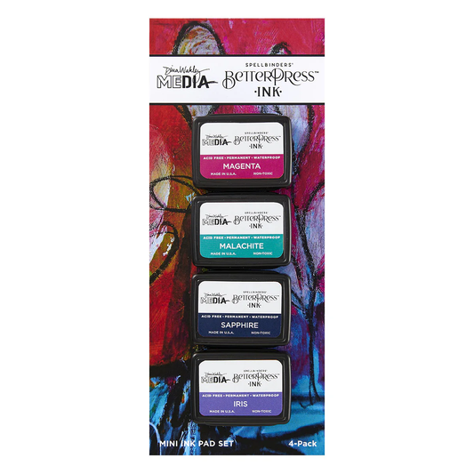Spellbinders - BetterPress Ink - Happy Set by Dina Wakley