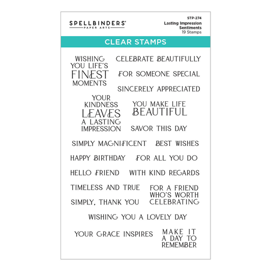 Spellbinders - Lasting Impressions Stamp Set