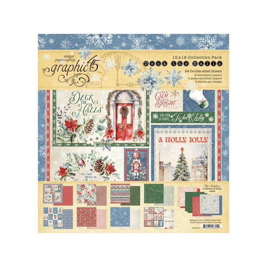 Graphic 45 - Deck The Halls - 12x12 Paper Pack