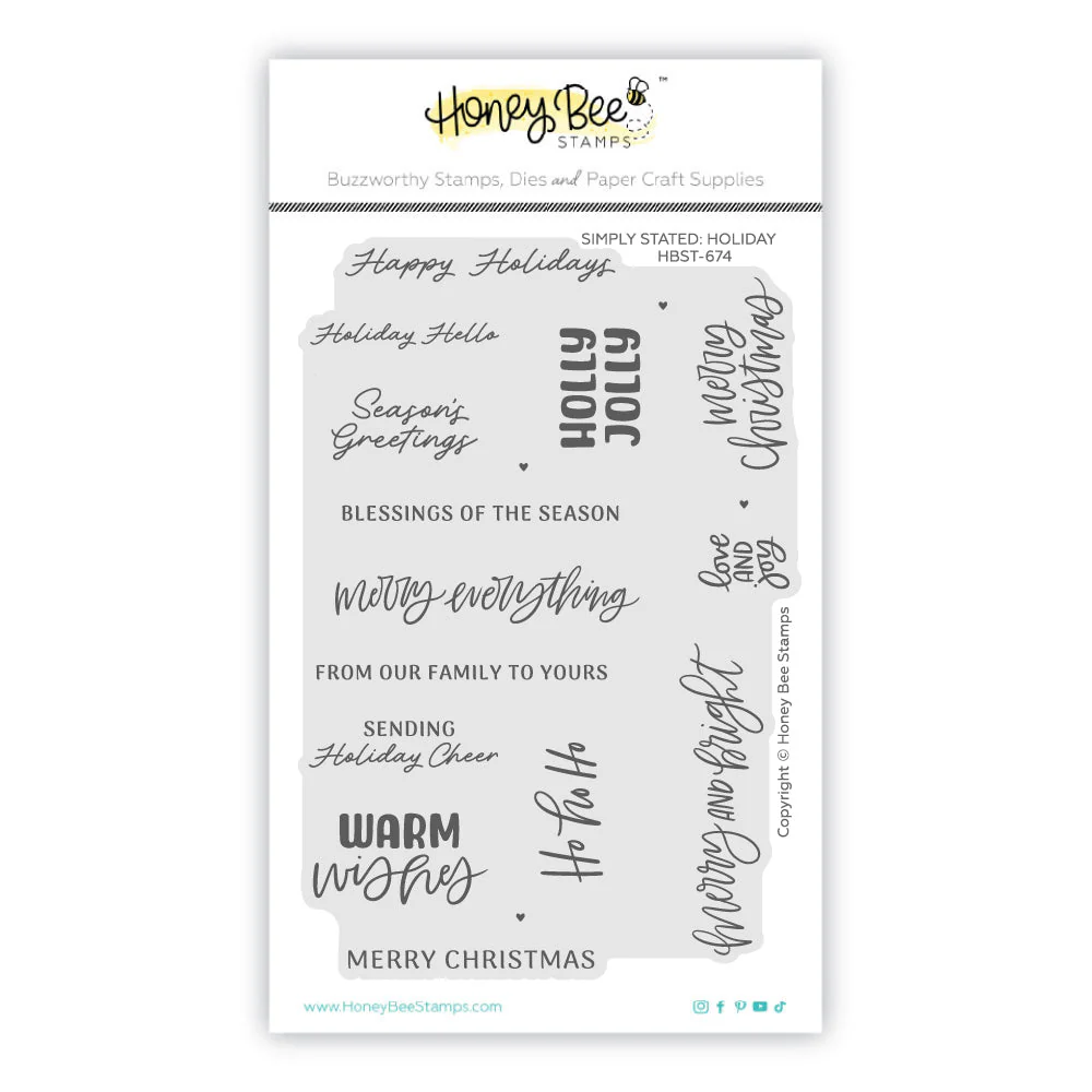 Honey Bee - Simply Stated: Holiday Stamp & Die Bundle