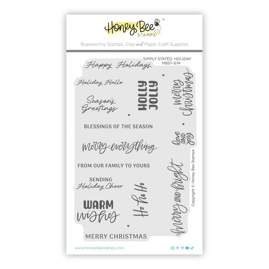 Honey Bee - Simply Stated: Holiday Stamp & Die Bundle
