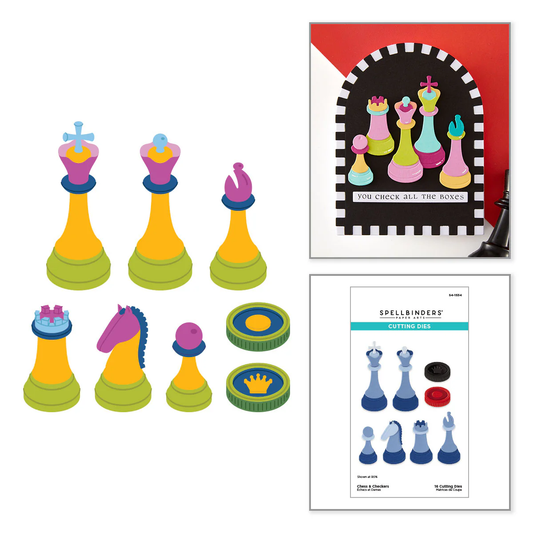 Spellbinders - Chess & Checkers Die Set