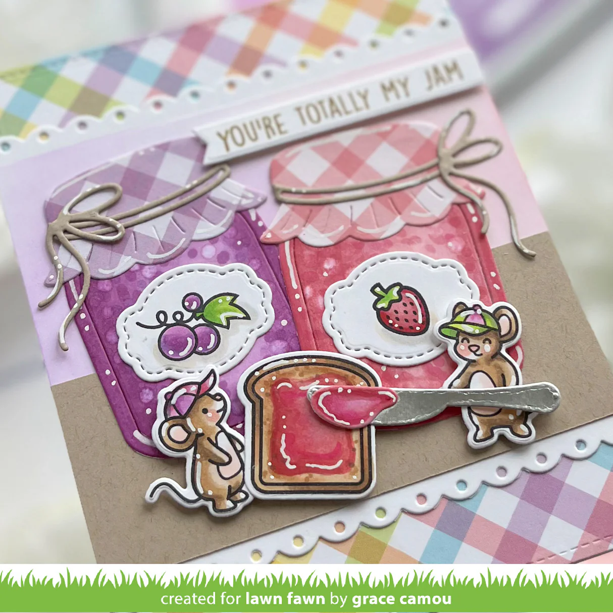 Lawn Fawn - Build-A-Drink Mason Jar Jam and Honey Add-On Die Set