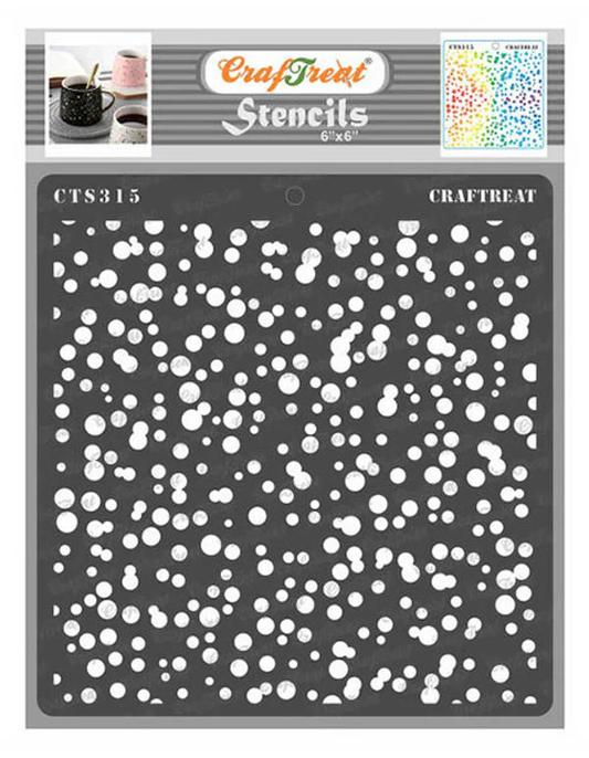 CrafTreat - Grimy Dots Stencil