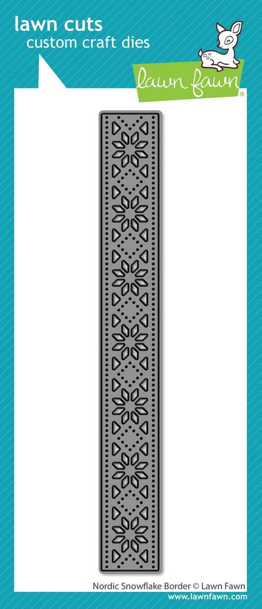 Lawn Fawn - Nordic Snowflake Border Die