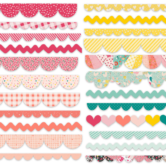 Pretty Little Studio - Love Is Kind - Side by Side Scallops Ephemera