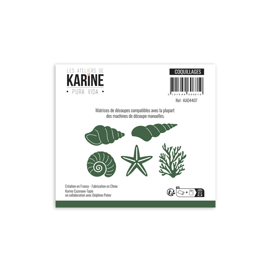 Les Ateliers de Karine - Pura Vida - Coquillages Die Set