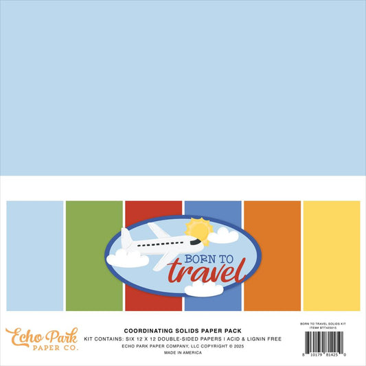 Echo Park - Born To Travel - Solids Collection Kit