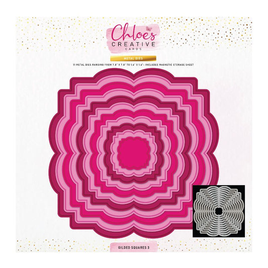 Chloe's Creative - Gilded Squares 3 Die Set