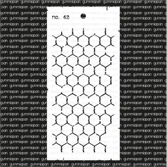 Gummiapan - Stencil No. 42 - Chicken Wire