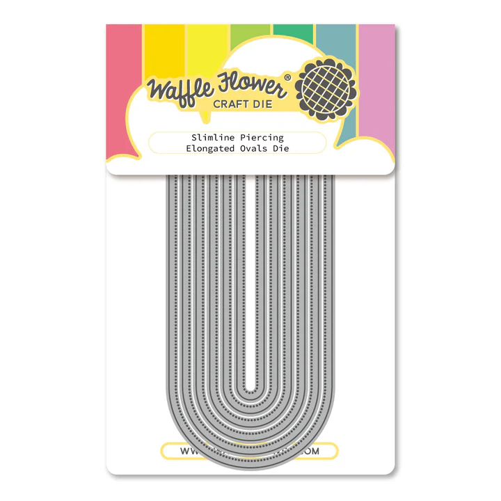 Waffle Flower - Slimline Piercing Elongated Ovals Die Set