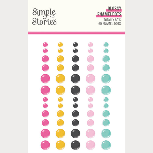 Simple Stories - Totally 80's - Glossy Enamel Dots