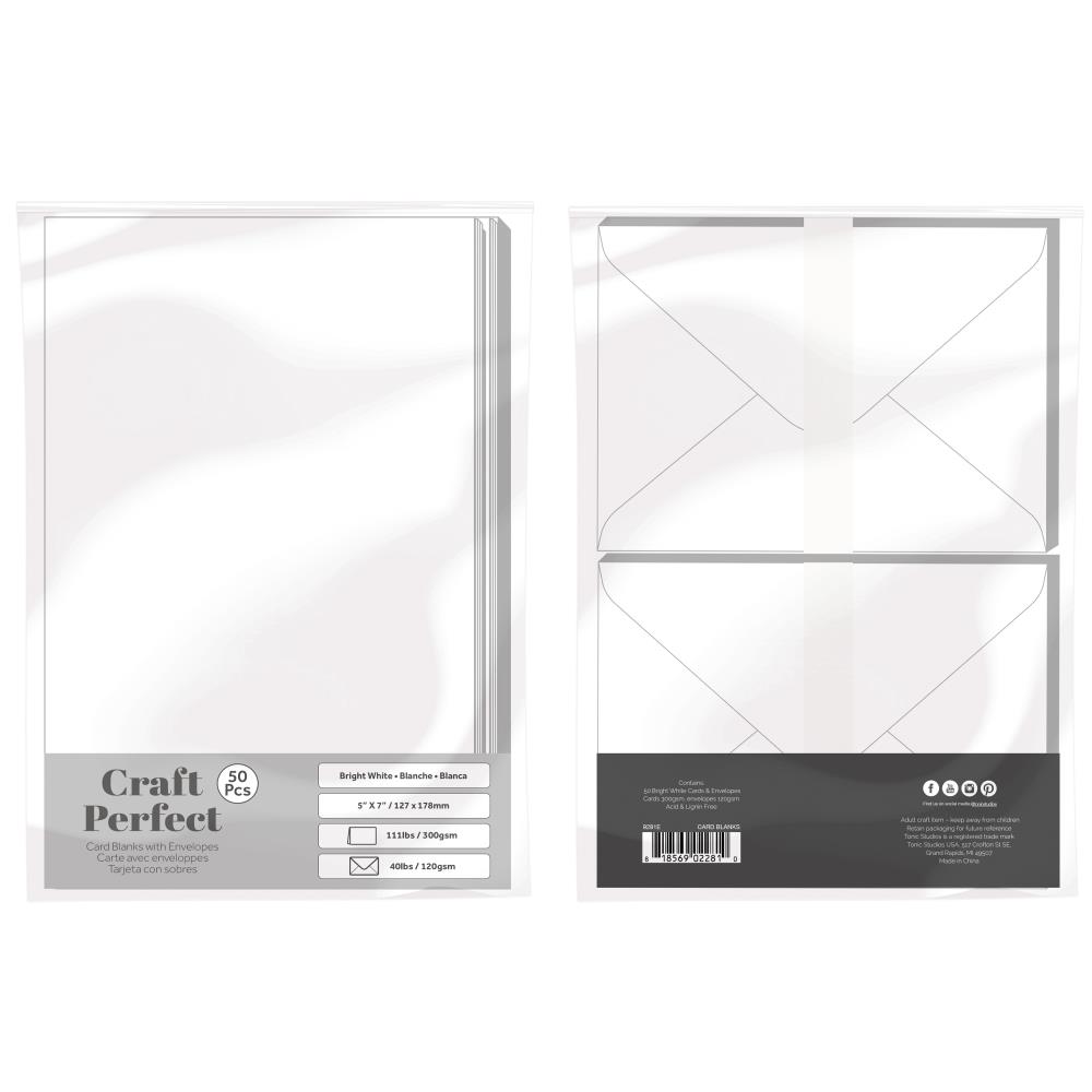 Craft Perfect - 5x7 Card Blanks - 50pk