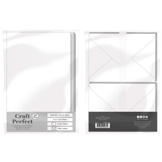 Craft Perfect - 5x7 Card Blanks - 50pk